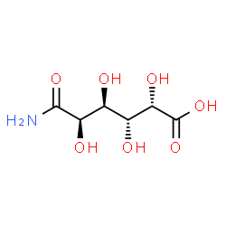 ChemSpider 2D Image | (2S,3R,4S,5R)-6-Amino-2,3,4,5-tetrahydroxy-6-oxohexanoic acid (non-preferred name) | C6H11NO7