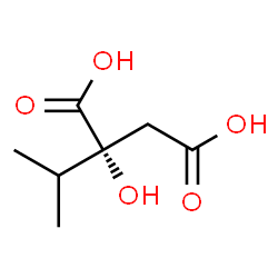 ChemSpider 2D Image | (2R)-2-Hydroxy-2-isopropylsuccinic acid | C7H12O5