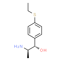 ChemSpider 2D Image | (1S,2R)-2-Amino-1-[4-(ethylsulfanyl)phenyl]-1-propanol | C11H17NOS