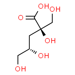 ChemSpider 2D Image | 3-Deoxy-2-C-(hydroxymethyl)-D-threo-pentonic acid | C6H12O6