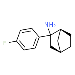 ChemSpider 2D Image | (1S,4R)-2-(4-Fluorophenyl)bicyclo[2.2.1]heptan-2-amine | C13H16FN