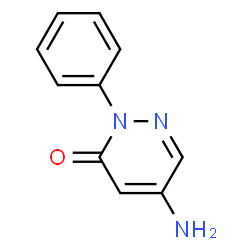 ChemSpider 2D Image | 5-Amino-2-phenyl-3(2H)-pyridazinone | C10H9N3O