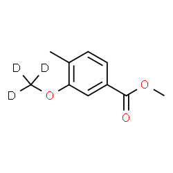 ChemSpider 2D Image | Methyl 4-methyl-3-[(~2~H_3_)methyloxy]benzoate | C10H9D3O3