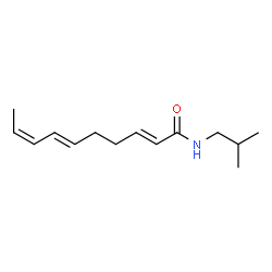 ChemSpider 2D Image | (2E,6E,8Z)-N-Isobutyl-2,6,8-decatrienamide | C14H23NO