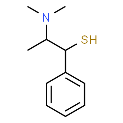 ChemSpider 2D Image | 2-(Dimethylamino)-1-phenyl-1-propanethiol | C11H17NS