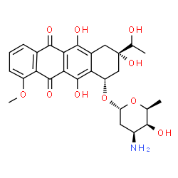 ChemSpider 2D Image | 13-Dihydrodaunorubicin | C27H31NO10
