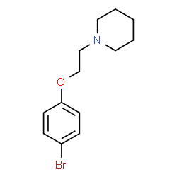 ChemSpider 2D Image | 1-[2-(4-Bromophenoxy)ethyl]piperidine | C13H18BrNO