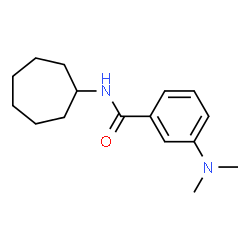 ChemSpider 2D Image | N-Cycloheptyl-3-(dimethylamino)benzamide | C16H24N2O