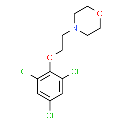 ChemSpider 2D Image | 4-[2-(2,4,6-Trichlorophenoxy)ethyl]morpholine | C12H14Cl3NO2