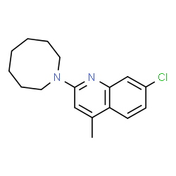 ChemSpider 2D Image | 2-(1-Azocanyl)-7-chloro-4-methylquinoline | C17H21ClN2
