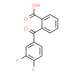 ChemSpider 2D Image | 2-(3,4-Difluorobenzoyl)benzoic acid | C14H8F2O3