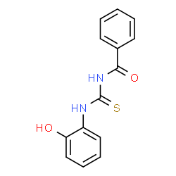 ChemSpider 2D Image | 1-Benzoyl-3-(2-hydroxyphenyl)thiourea | C14H12N2O2S