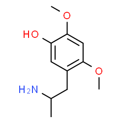 ChemSpider 2D Image | 5-(2-Aminopropyl)-2,4-dimethoxyphenol | C11H17NO3