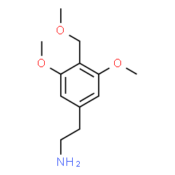 ChemSpider 2D Image | 2-[3,5-Dimethoxy-4-(methoxymethyl)phenyl]ethanamine | C12H19NO3