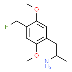 ChemSpider 2D Image | 1-[4-(Fluoromethyl)-2,5-dimethoxyphenyl]-2-propanamine | C12H18FNO2
