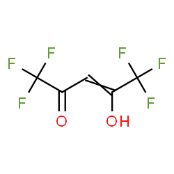 ChemSpider 2D Image | 1,1,1,5,5,5-Hexafluoro-4-hydroxy-3-penten-2-one | C5H2F6O2