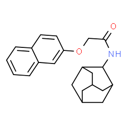 ChemSpider 2D Image | N-(Adamantan-2-yl)-2-(2-naphthyloxy)acetamide | C22H25NO2