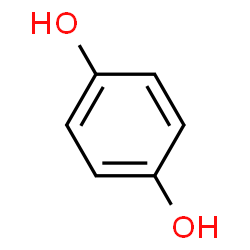 Hydroquinone is an aromatic organic compound with a chemical formula C6H6O2. Hydroquinone has two hydroxyl groups binding to a benzene ring in the para position. It is a melanin synthesis Inhibitor.