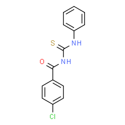 ChemSpider 2D Image | 3-(4-chlorobenzoyl)-1-phenylthiourea | C14H11ClN2OS