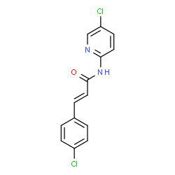 ChemSpider 2D Image | (2E)-3-(4-Chlorophenyl)-N-(5-chloro-2-pyridinyl)acrylamide | C14H10Cl2N2O