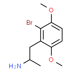 ChemSpider 2D Image | 1-(2-Bromo-3,6-dimethoxyphenyl)-2-propanamine | C11H16BrNO2
