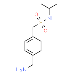 ChemSpider 2D Image | 1-[4-(Aminomethyl)phenyl]-N-isopropylmethanesulfonamide | C11H18N2O2S