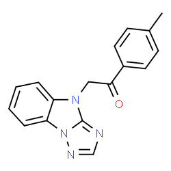 ChemSpider 2D Image | 2-Benzo[4,5]imidazo[1,2-b][1,2,4]triazol-4-yl-1-p-tolyl-ethanone | C17H14N4O
