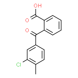 ChemSpider 2D Image | 2-(3-Chloro-4-methylbenzoyl)benzoic acid | C15H11ClO3
