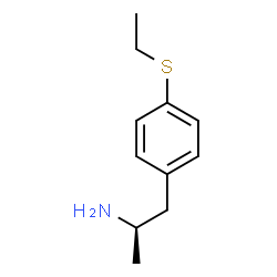 ChemSpider 2D Image | (2R)-1-[4-(Ethylsulfanyl)phenyl]-2-propanamine | C11H17NS