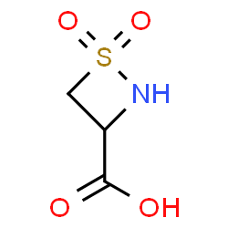 ChemSpider 2D Image | 1,2-Thiazetidine-3-carboxylic acid 1,1-dioxide | C3H5NO4S