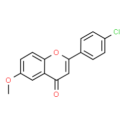 ChemSpider 2D Image | 2-(4-Chlorophenyl)-6-methoxy-4H-chromen-4-one | C16H11ClO3