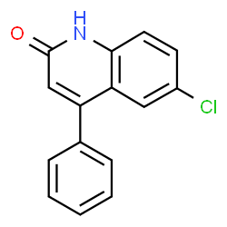 ChemSpider 2D Image | 6-Chloro-4-phenylquinolin-2-ol | C15H10ClNO