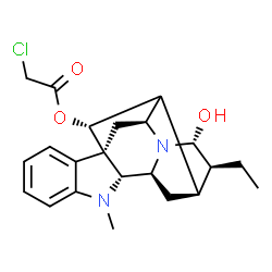 ChemSpider 2D Image | (15alpha,17R,21alpha)-21-Hydroxyajmalan-17-yl chloroacetate | C22H27ClN2O3
