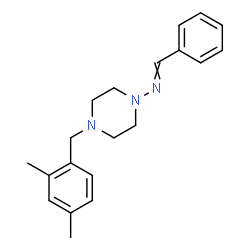 ChemSpider 2D Image | N-[4-(2,4-Dimethylbenzyl)-1-piperazinyl]-1-phenylmethanimine | C20H25N3