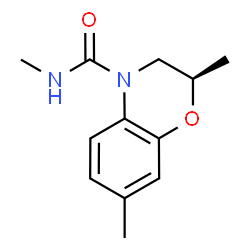 ChemSpider 2D Image | (2R)-N,2,7-Trimethyl-2,3-dihydro-4H-1,4-benzoxazine-4-carboxamide | C12H16N2O2