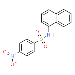 ChemSpider 2D Image | N-(1-Naphthyl)-4-nitrobenzenesulfonamide | C16H12N2O4S
