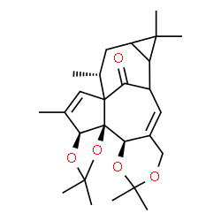 ChemSpider 2D Image | Ingenol-3,4,5,20-diacetonide | C26H36O5