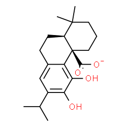 ChemSpider 2D Image | 11,12-Dihydroxyabieta-8(14),9(11),12-trien-20-oate | C20H27O4