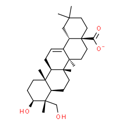 ChemSpider 2D Image | (3beta)-3,23-Dihydroxyolean-12-en-28-oate | C30H47O4