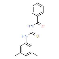 ChemSpider 2D Image | N-[(3,5-Dimethylphenyl)carbamothioyl]benzamide | C16H16N2OS