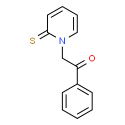 ChemSpider 2D Image | 1-Phenyl-2-(2-thioxo-1(2H)-pyridinyl)ethanone | C13H11NOS