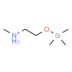 ChemSpider 2D Image | N-Methyl-2-[(trimethylsilyl)oxy]ethanaminium | C6H18NOSi