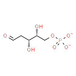 ChemSpider 2D Image | 2-Deoxy-5-O-phosphonato-D-threo-pentose | C5H9O7P