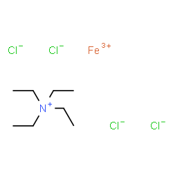 ChemSpider 2D Image | Iron(3+) N,N,N-triethylethanaminium chloride (1:1:4) | C8H20Cl4FeN