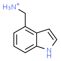 ChemSpider 2D Image | 1H-Indol-4-ylmethanaminium | C9H11N2