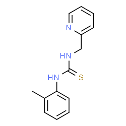 ChemSpider 2D Image | 1-(2-Methylphenyl)-3-(2-pyridinylmethyl)thiourea | C14H15N3S