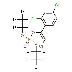 ChemSpider 2D Image | (Z)-2-Chloro-1-(2,4-dichlorophenyl)vinyl bis[(~2~H_5_)ethyl] phosphate | C12H4D10Cl3O4P