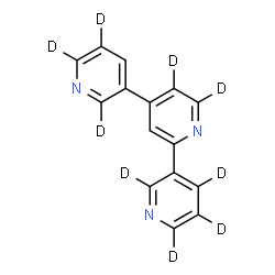 ChemSpider 2D Image | (2,2'',4,5,5',5'',6,6',6''-~2~H_9_)-3,2':4',3''-Terpyridine | C15H2D9N3