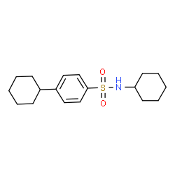 ChemSpider 2D Image | N,4-Dicyclohexylbenzenesulfonamide | C18H27NO2S