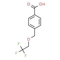 ChemSpider 2D Image | 4-[(2,2,2-Trifluoroethoxy)methyl]benzoic acid | C10H9F3O3